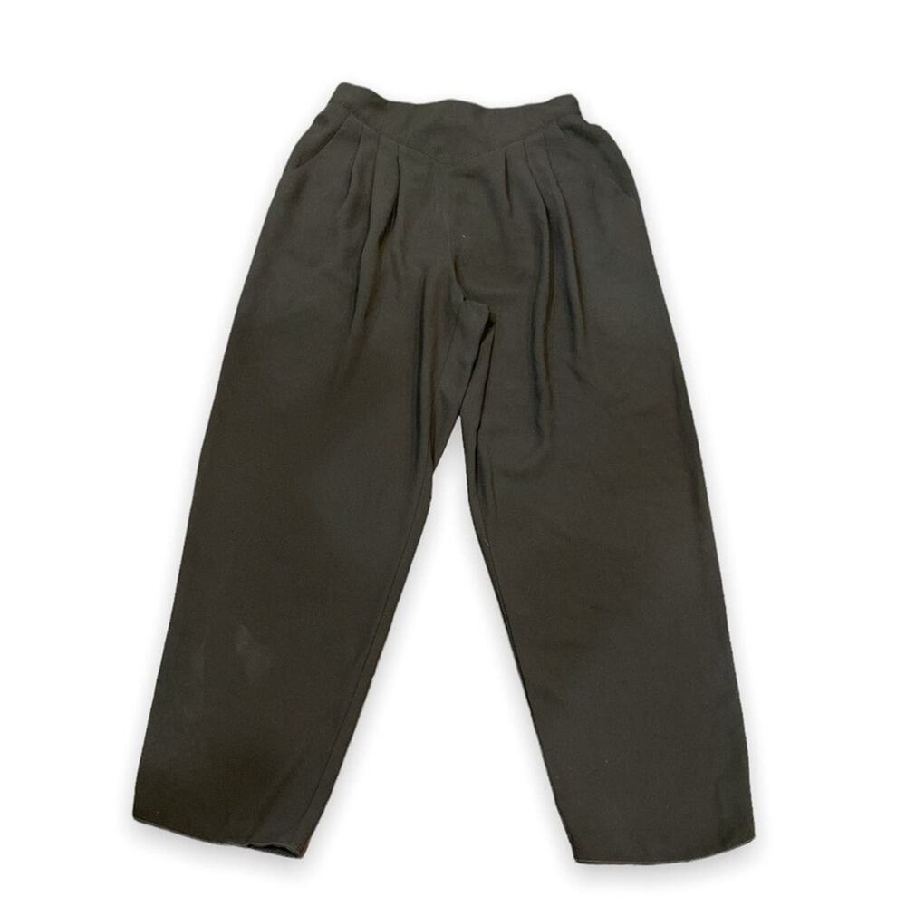 Herman Lange Collection Womens Casual Pants Black SZ.40